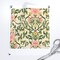 Floral Pink Green Botanical Hand Drawn Flowers Traditional Damask Cottagecore Farmhouse Custom Printed Fabric by Spoonflower Various Fabrics by the Yard or Fat Quarter